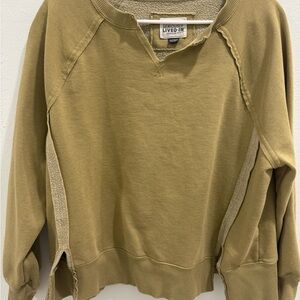 American Eagle Outfitters Green Crew Neck Sweater